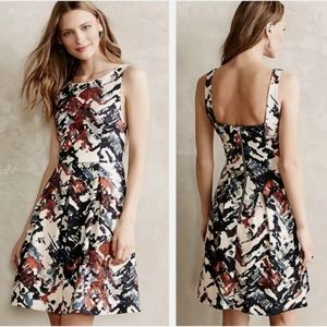 Anthropologie Maeve Capelle Dress Sm Fit & Flare Pockets Sleeveless Knee…
